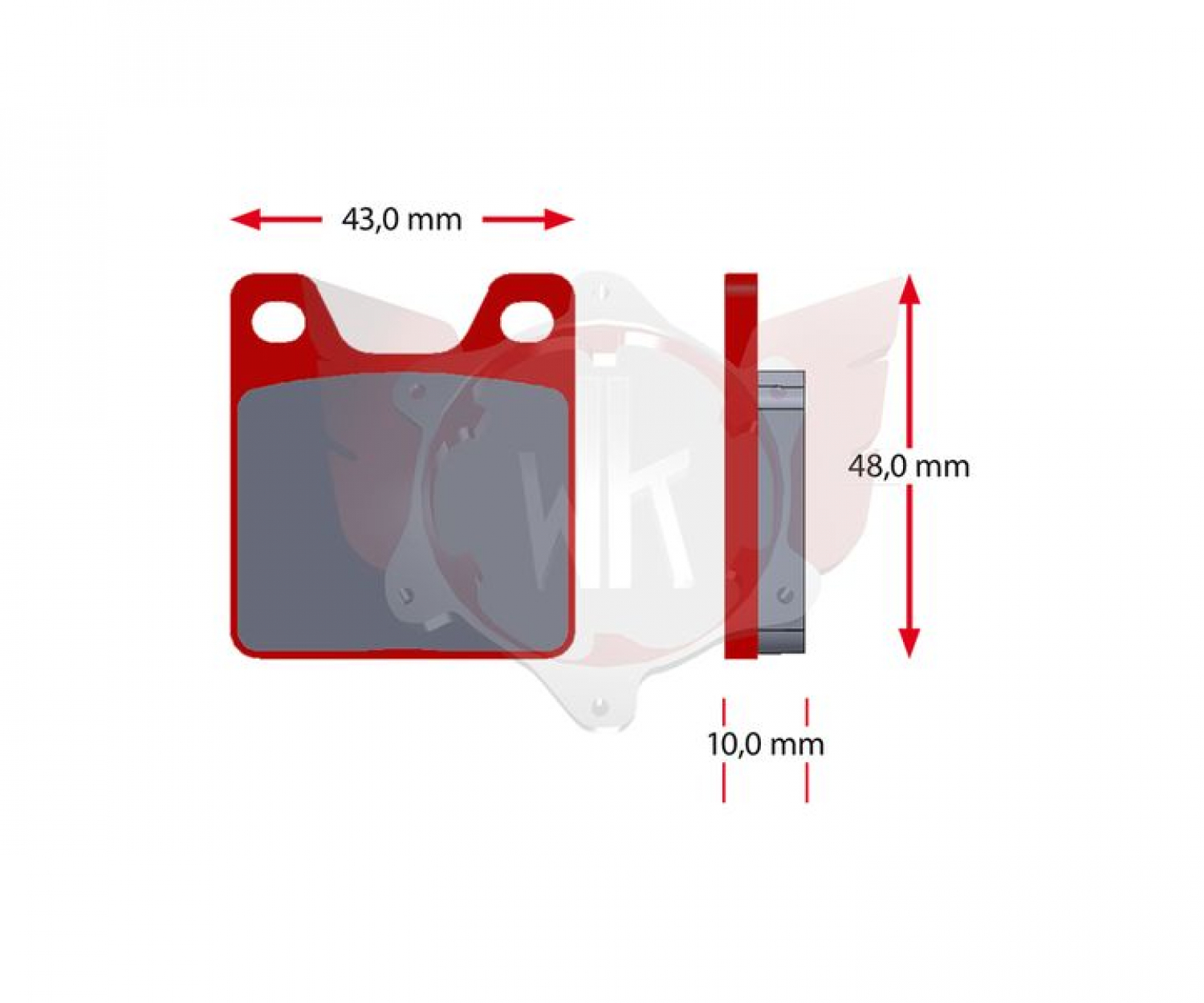 Bremsbelag Sinter ( EL-ZET ) 402-0 Rot Satz