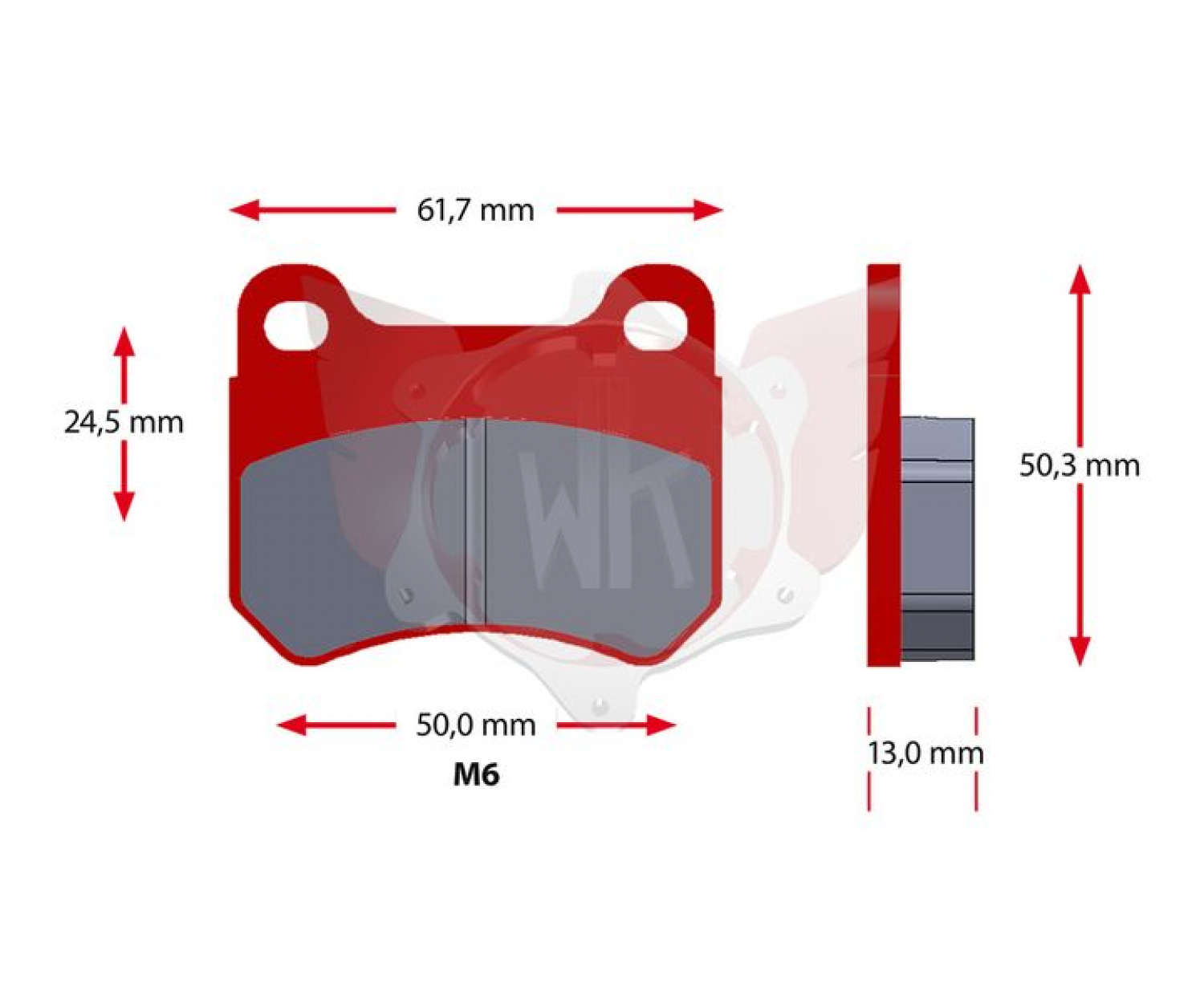 Bremsbelag Sinter ( PCR ) 524-2 Rot Satz