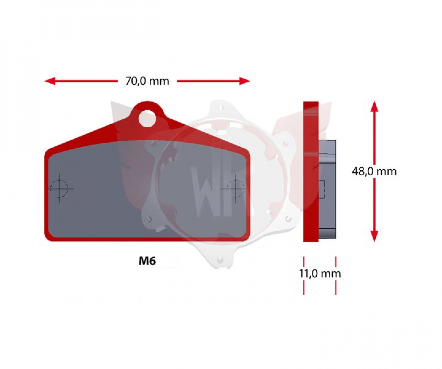 Bremsbelag Sinter ( SH ) 559-0 Rot Satz